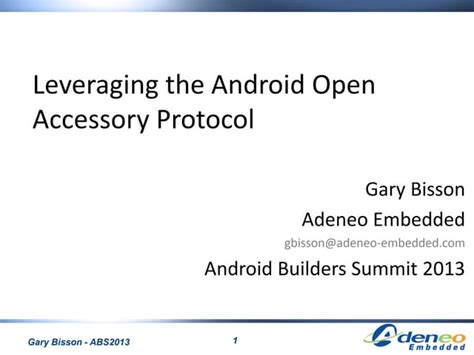 Leveraging the Android Accessory Protocol