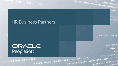 Leveraging the PeopleSoft Business Partners Feature