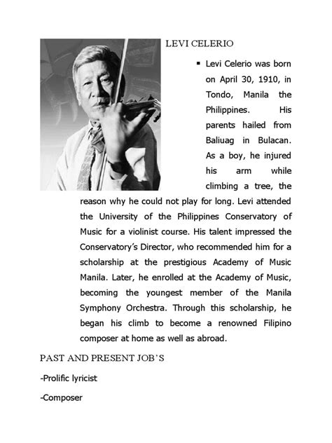 Levi celerio autobiography examples pdf