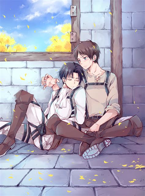 Levi x eren fanart. by OtakuGeekyReader. FBI Agent Hange Zoe works on a case to investigate Vanguard Enterprise CEO Levi Ackerman for drug trafficking and illegal sale of firearms. FBI Director Erwin Smith has no choice but to send an agent undercover to get close to their culprit who has always managed to evade capture. 