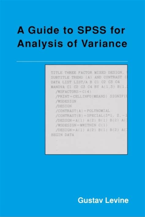 Levines guide to spss for analysis of variance. - Il sacro monte d'orta e san francesco nella storia e nell'arte della controriforma.
