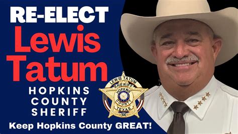 Lewis Tatum - Hopkins County Sheriff - Facebook