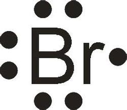 And there is a single bromine-bromine bond in the Br_2 molecule.