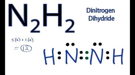N2H2 Lewis Structure|| Lewis Dot Structure for N2H2 ||Dinitroge