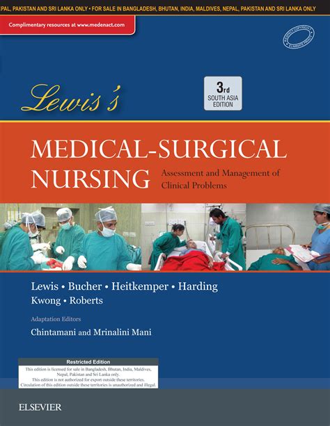 Jul 2, 2022 · Lewis's Medical-Surgical Nursing, 12th Edition uses a conversational writing style, a focus on nursing concepts and clinical trends, evidence-based content, and basic pathophysiology review to provide the solid foundation needed in a rapidly changing healthcare environment. .