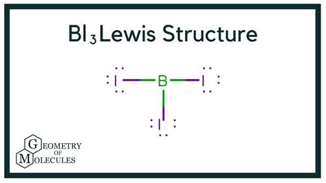 In BI 3 Lewis structure, there are three single bon
