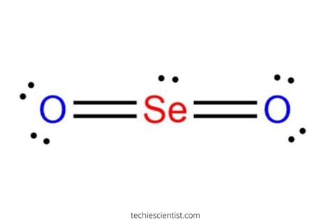 Let's do the SeO2 Lewis structure. Se, on the periodic table, 6 valence electrons. Oxygen 6, we've got two of them, for a total of 18 valence electrons. So we'll put the Se in the center and the Oxygens on either side. And we'll put two electrons between the atoms to form the bonds. Around the outside, we have 4, 6, 8, 10, 12, 14, 16, and then .... 