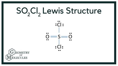Lewis structure so2cl2. Step #1: Calculate the total number of valence electrons. Here, the given molecule is SOCl2. In order to draw the lewis structure of SOCl2, first of all you have to find the total number of valence electrons present in the SOCl2 molecule. (Valence electrons are the number of electrons present in the outermost shell of an atom). 