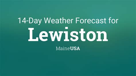 Lewiston, ME Weather Forecast AccuWeather