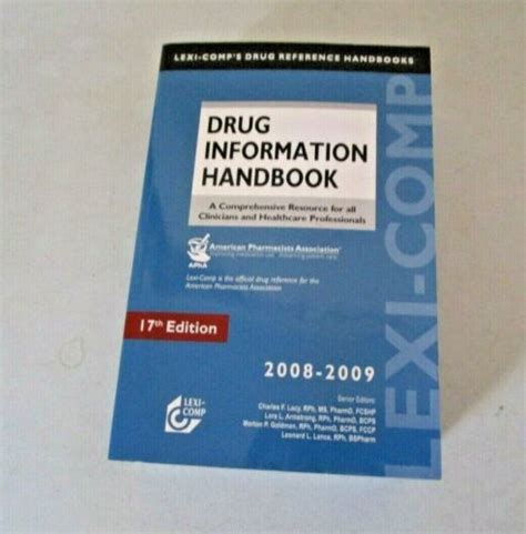 Lexi comp drug information handbook 17th edition. - Manuale di soluzione dei concetti fondamentali di data warehousing.