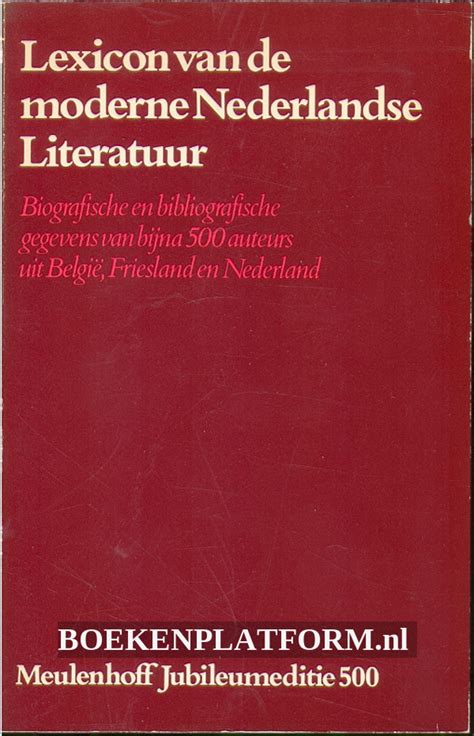Lexicon van de moderne nederlandse literatuur. - Us army technical manual tm 5 3820 233 12 1.