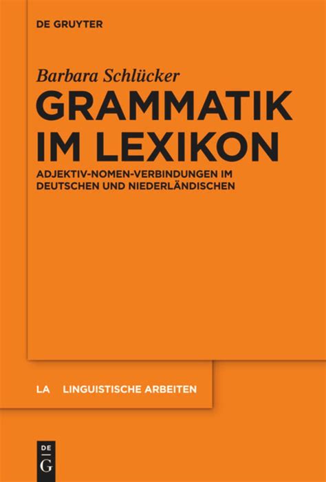 Lexikon in der grammatik, die grammatik im lexikon. - Ge ne ration poe tique de 1860.
