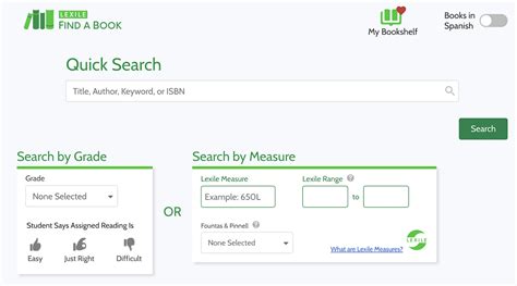 Lexile Find a Book Quick Start Guide