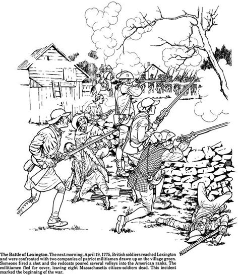 Lexington And Concord Coloring Pages Coloring Pages