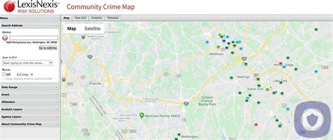 Lexis nexis crime map. Welcome to Community Crime Map . Research events reported to local law enforcement agencies with the LexisNexis® Community Crime Map. Search for events by location, viewing results on the map, in a data grid or through analytics on the data for the location selected. Customize your map with the crime data you want to see then sign up for daily ... 