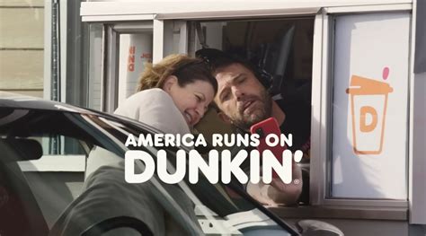 Ben Affleck is starring in a new Dunkin' Donuts ad.. This follows the one he made with wife Jennifer Lopez that premiered in February during the Super Bowl.. In addition to appearing in the ....