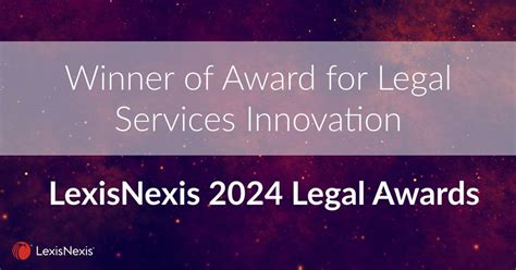 LexisNexis Legal Awards 2024