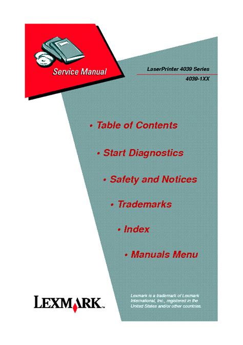 Lexmark 4039 series laser printer service repair manual. - Soil testing manual procedures classification data and sampling practices.