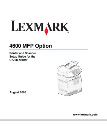 Lexmark 4600 mfp option service repair manual. - Heat and mass transfer yunus cengel solution manual.