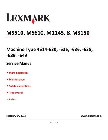 Lexmark ms510 ms610 series service repair manual. - Bullying bosses a survivor s guide how to transcend the.