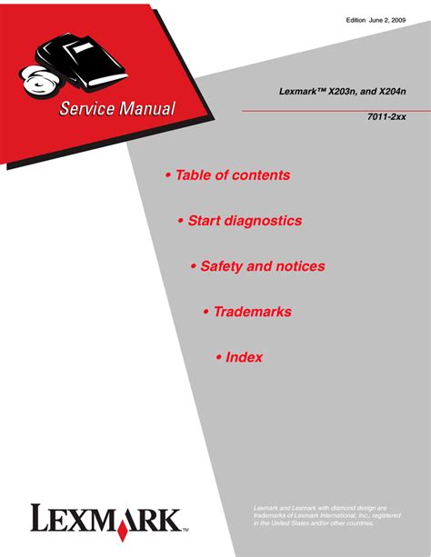 Lexmark x203n x204n 7011 2xx service parts manual. - Sharp sidekick mobile lx 2009 owners manual.