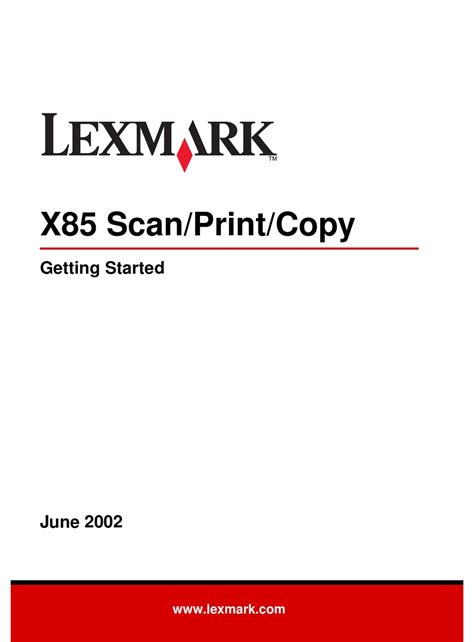 Lexmark x83 x85 all in one scan print copy service repair manual. - Guerre et paix dans le règne végétal.