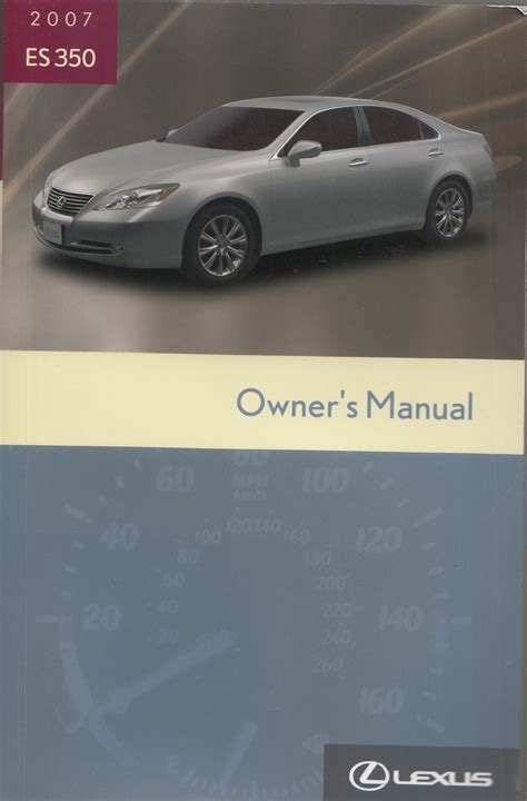 Lexus es 350 owners manual 2007. - Chevy astro van service manual 94.
