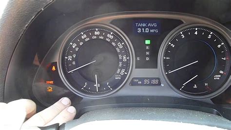 Turn the ignition to the "RUN" position (press "START/ STOP" button once). Display the odometer, then turn the ignition off. Hold down the "TRIP METER RESET" knob while turning ignition to the "RUN" position (press "START/STOP" button once). Hold down knob until "000000" is displayed. Turn the ignition off.. 