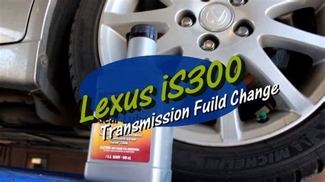 Lexus is300 transmission fluid. The manual will likely call for a specific type of Lexus transmission fluid. It may state a type such as Dexron, Mercon, Allison, Type-F or CVT transmission fluid. If you are going to use a different brand of fluid such as Valvoline transmission fluid, be sure it matches the type specified in the owners manual. When adding transmission fluid to ... 