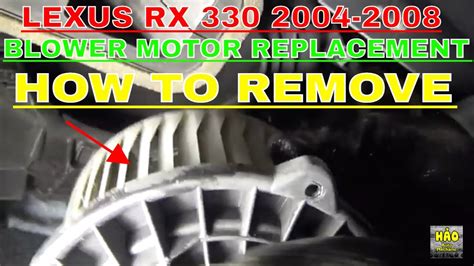 Lexus rx330 blower motor replacement.  Contact us for an appointment or vi...