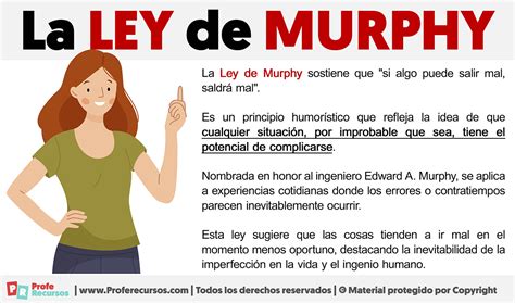 Ley de Murphy: qué es, explicación, características y ejemplos