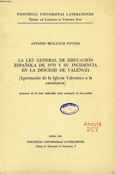 Ley general de educación española de 1970 y su incidencia en la diócesis de valencia. - Diesel gabelstapler linde h25 service handbuch.