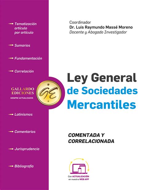 Ley general de sociedades mercantiles, comentada. - Ged social studies preparation guide cliffs test prep.