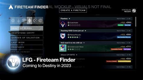 Lfg destiny 2. Aug 23, 2022 · Destiny 2: Lightfall will add several long-requested features including a loadout manager for different builds, in-game LFG tools for group content, and a guided path for new players to grab onto ... 