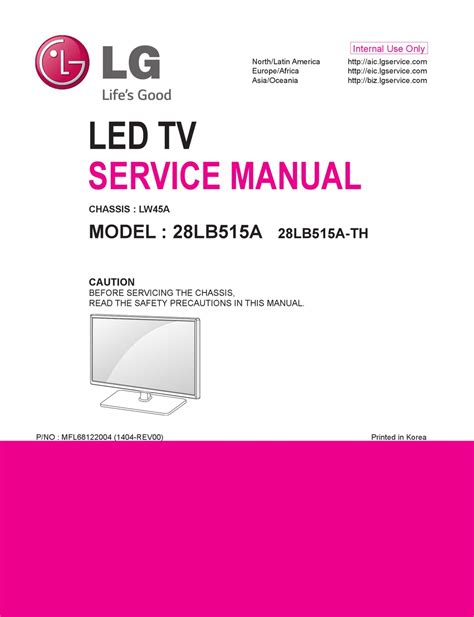 Lg 28lb515a 28lb515a th led tv service manual. - General organic and biochemistry lab manual.