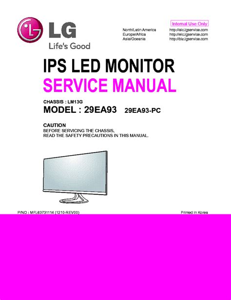 Lg 29ea93 29ea93 pc ips led monitor service manual. - Impulse and momentum study guide answers.
