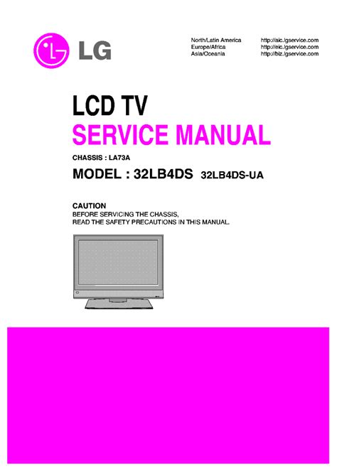Lg 32lb4ds 32lb4ds ua lcd tv service manual. - Mitsubishi dion exceed 2000 owners manual.
