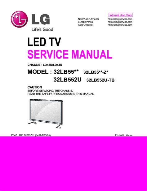 Lg 32lb552u 32lb552u tb led tv service manual. - Ford crown victoria engine repair manual.