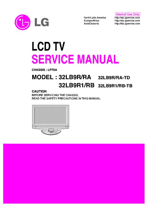 Lg 32lb9r1 rb 32lb9r1 rb tb lcd tv service manual. - Physique des composants actifs à semiconducteurs.