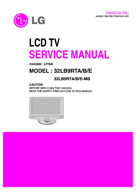 Lg 32lb9rta b e mb lcd tv service manual. - Subcapitalización y los precios de transferencia en el régimen venezolano..