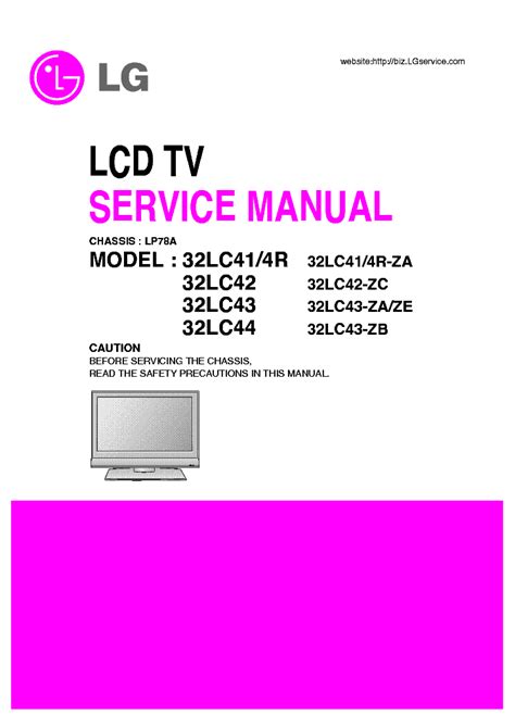Lg 32lc41 4r 32lc41 4r za lcd tv service manual. - 1992 1997 yamaha v max vx750 vx800 manuale di riparazione motoslitta.