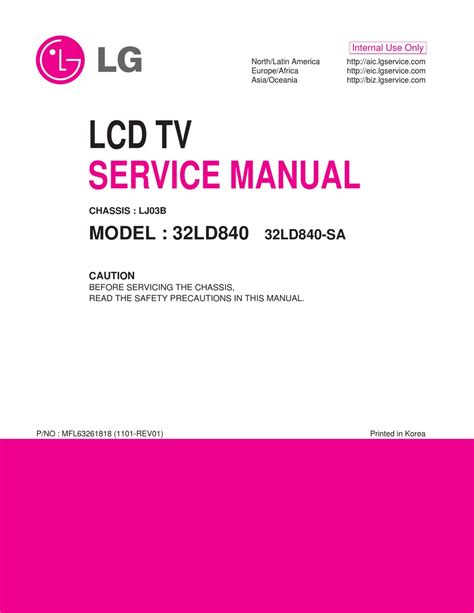 Lg 32ld840 32ld840 sa lcd tv reparaturanleitung download herunterladen. - Sfs1000 swimming pool filter system manual.