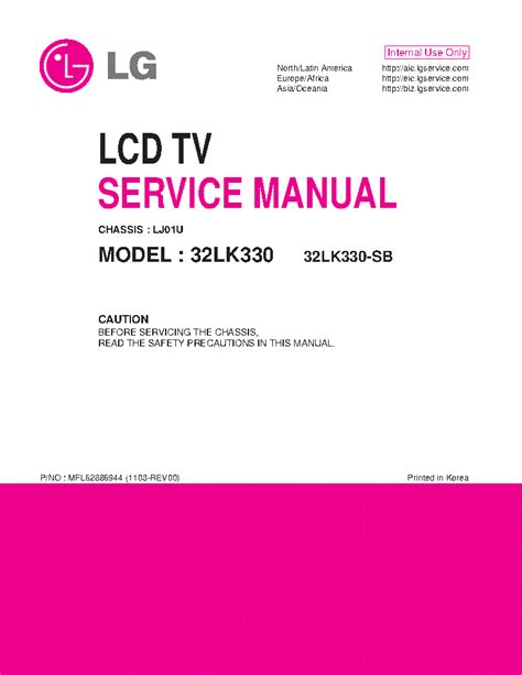 Lg 32lk330 32lk330 sb lcd tv service manual download. - John deere 4600 plow owners manual.