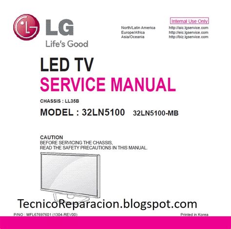 Lg 32ln5100 32ln5100 mb led tv manual de servicio. - Una cuestion de negocios (a matter of business).