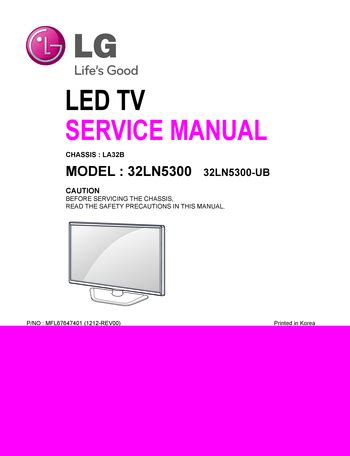 Lg 32ln5300 32ln5300 ub led tv service manual download. - Wiring manual for ford tractor 7710.