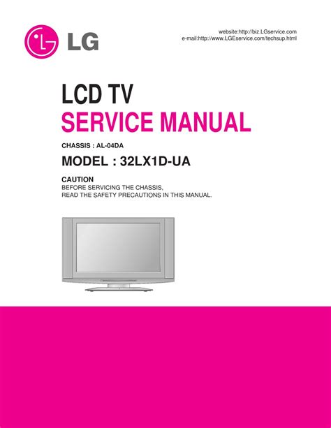 Lg 32lx1d ua lcd tv service manual. - Handbook of pediatric hematology and oncology children s hospital and.