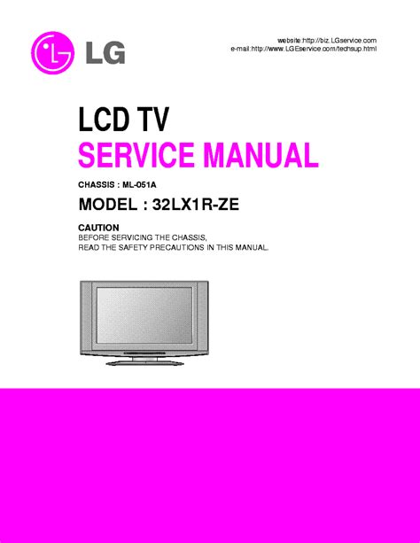 Lg 32lx1r 32lx1r ze lcd tv service manual download. - 1993 ford ranger xlt manuale di riparazione.