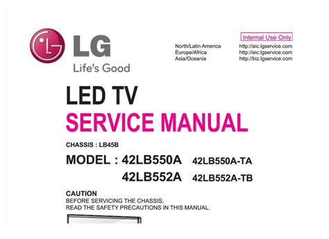 Lg 42lb550a 42lb550a ta led tv service manual. - The ota s guide to documentation writing soap notes.