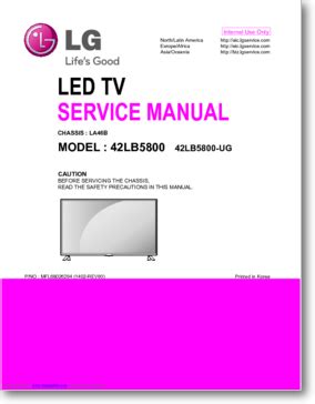 Lg 42lb5800 42lb5800 ug led tv service manual. - Manual de servicio para ktm sx 65 2004.