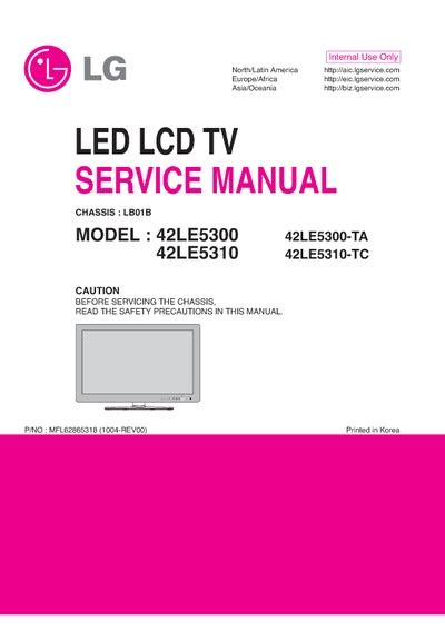 Lg 42le5300 42le5300 za led lcd tv service manual download. - Miami dade county calculus pacing guide.